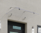 Preview: Palram-Canopia Türvordach TAURUS 1400 140x90cm 12mm ESG Glas Edelstahl